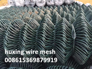 Sell 8 Feet PVC Coated Chain Link Mesh Fabric for Security Fence - Anping Huxing Wire Mesh Products Co.,Ltd