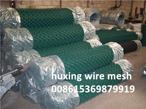 Sell 8 Feet PVC Coated Chain Link Mesh Fabric for Security Fence - Anping Huxing Wire Mesh Products Co.,Ltd