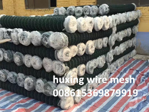 Sell 8 Feet PVC Coated Chain Link Mesh Fabric for Security Fence - Anping Huxing Wire Mesh Products Co.,Ltd