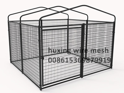 Large Pet Enclosure Outside Dog House Steel Wire Dog Fence Kennel Kit - Anping Huxing Wire Mesh Products Co.,Ltd