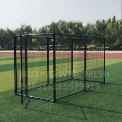 10FT x 5FT x 6FT Black Coated Portable Modular Weld Wire Mesh Dog Run Kennels