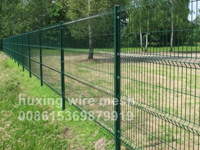 3D PVC Powder Coated Curved Metal Fence Welded Wire Mesh Security Perimeter Fence