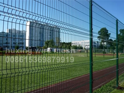 3D PVC Powder Coated Curved Metal Fence Welded Wire Mesh Security Perimeter Fence