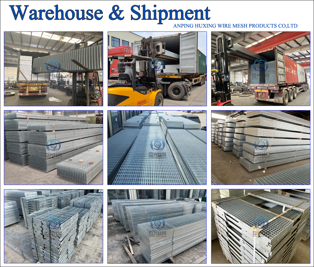 Heavy Duty Standard Size Carbon Steel Metal Iron Industrial Grating Platform Non Slip Galvanized Steel Grating for Safe Floor Walkways