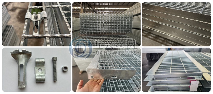 Heavy Duty Standard Size Carbon Steel Metal Iron Industrial Grating Platform Non Slip Galvanized Steel Grating for Safe Floor Walkways