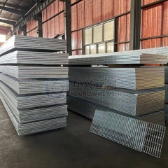 Heavy Duty Standard Size Carbon Steel Metal Iron Industrial Grating Platform Non Slip Galvanized Steel Grating for Safe Floor Walkways