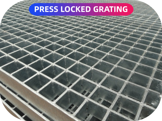 press locked steel grating