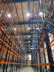 PENEL 150W LED High Bay lights were used in a warehouse at 14m height in 2023 in Indonesia