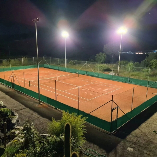A new tennis court used PENEL 250Watt LED Sports lights in 2024 in Italy