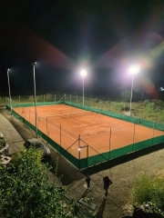 A new tennis court used PENEL 250Watt LED Sports lights in 2024 in Italy