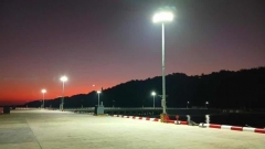 A harbour used PENEL 200Watt LED Flood lights in 2024 in Myanmar