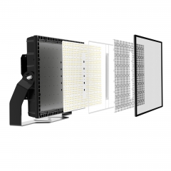 2025 New 1000Watt single module LED Sports Light Flood light High mast light Stadium light
