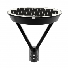 2025 Popular all in one post-top elegant Solar LED Garden light with MPPT controller