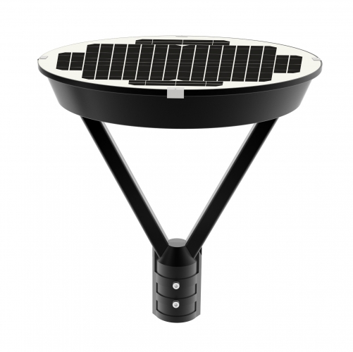 2025 Popular all in one post-top elegant Solar LED Garden light with MPPT controller