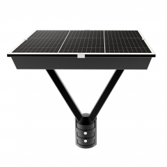 2025 New integrated post-top Solar LED Garden light with MPPT controller