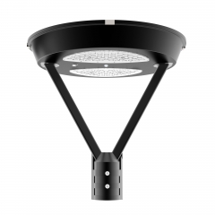 2025 Popular all in one post-top elegant Solar LED Garden light with MPPT controller