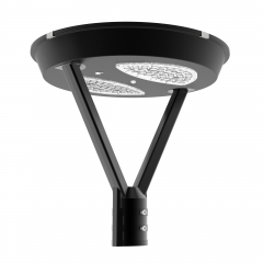 2025 Popular all in one post-top elegant Solar LED Garden light with MPPT controller