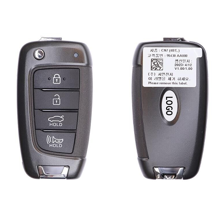 AK020192 Hyundai 3+1Button Smart Key 433 MHz PN:95430-AA000 FCCID ...