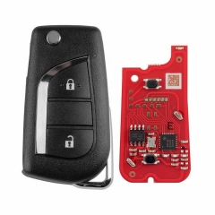 AK067059 Xhorse VVDI Key Tool VVDI2 Wire Remote Key 2 Button Toyota Style XKTO21EN