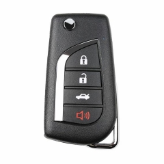 AK067127 Xhorse Flip Remote Key Wire Universal 4 Buttons Toyota Type XKTO10EN