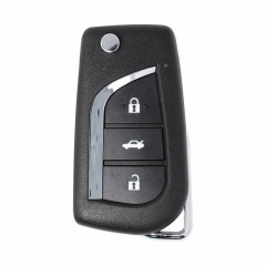 AK067106 Xhorse VVDI Key Tool VVDI2 Wireless Flip Remote Key 3 Button Toyota Style XNTO00EN