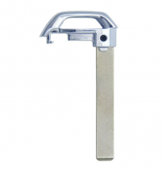 AS051042 KK12 key blank: Uncut blank emergency mechanical key blank for Kia smart remote keys, original part number 81996-P2710