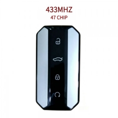 AK039025 Compatible with Jetour 4-key smart remote control key, 433MHz frequency, built-in 47 chip