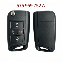 AK001167 Suitable for SEAT 4-button folding remote key, 315MHz frequency, MQB48 transponder chip, part number 575 959 752 A