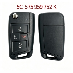 AK001166 Genuine four-button folding remote key for SEAT, 315MHz, product number 5C 575 959 752 K, FCC ID NBGFS125C1