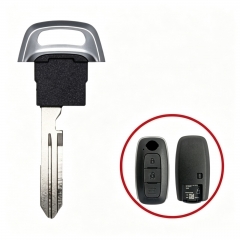 AS027044 Uncut emergency mechanical backup key blade for Nissan smart remote keys