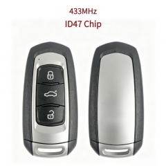 AK031012 Geely Ruilan 3-button smart proximity remote key, 433MHz frequency, ID47 chip