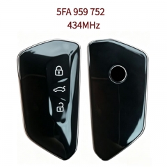 AK001154 Suitable for SEAT 3-button folding smart remote key (Part No. 5FA 959 752, 434MHz)