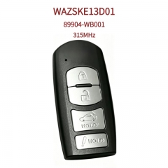 AK007388 Toyota 3+1 Button Smart Key, Part Number 89904-WB001, 315MHz, FCC ID WAZSKE13D01