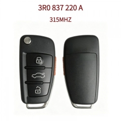 AK001162 Suitable for SEAT 3+1-button folding remote key, part number 3R0 837 220 A, 315MHz.