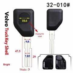 AS050024 Suitable for 32-010# Volvo truck aftermarket remote key shell, uncut key blade