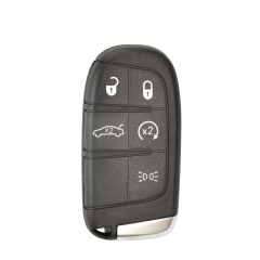 AK017030 Fiat 5-button smart key: aftermarket shell with OEM circuit board and built-in 4A chip