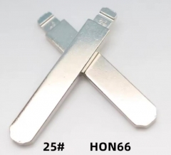 AS007104 HON66 Uncut Metal Key Blade (No. 25) – Compatible with KEYDIY KD Flip Remote Heads