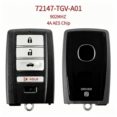 AK003216 Suitable for Acura 4-button (Driver 1) smart remote key; OE No. 72147-TGV-A01; 902MHz; 4A chip
