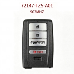 AK003197 Suitable for Acura 4-button (Driver 1) smart remote key; OE No. 72147-TZ5-A01; 902MHz; 4th-generation AES chip