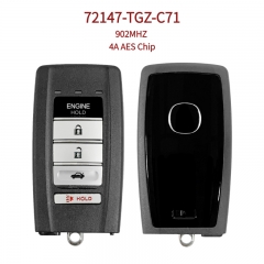 AK003218 Suitable for Acura 5-button (Driver 1) smart remote key; OE No. 72147-TGZ-C71; 902MHz; 4A AES chip