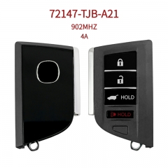 AK003220 Suitable for Acura 4-button (Driver 1) smart remote key; OE No. 72147-TJB-A21; 902MHz; 4A AES chip