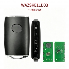 AK026064 Mazda Part Number GDYL-67-5DYB, FCC ID WAZSKE11D03, 4-Button, 315MHz, Keyless Entry Smart Remote Car Key