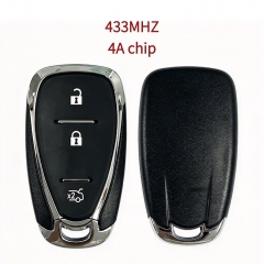 AK014103 Suitable for Chevrolet 3-button smart remote car key (433MHz, 4A chip, supports keyless entry)