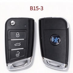 AK043114 Keydiy KD Universal 3-Button VW MQB B15-3 Flip Remote Key