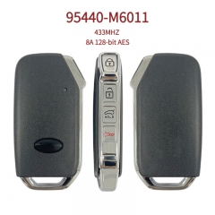 AK051175 4 Button Smart Remote Car Key Fob for KIA K3 95440-M6011, 433MHz, 8A 128-bit AES Encrypted Chip