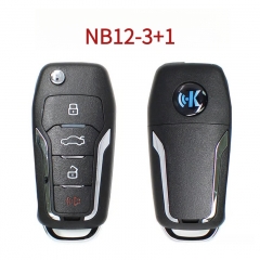 AK043243 Suitable for KeyDiy KD universal flip remote key (3+1 buttons, Ford style NB12-4)