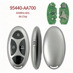 AK020261 4 Button Smart Remote Key For Hyundai Ioniq 2022-2024 433MHz AES 6A Chip FCC 95440-AA700 NYOMBEC7FOB2208