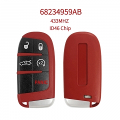 AK017036 Original Style 4+1 Button Smart Key For SRT Hellcat 433MHz ID46 Chip OE 68234959AB Keyless‑Go Remote Fob
