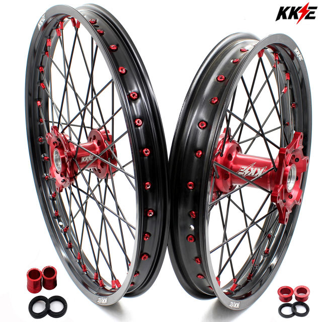 KKE 21/19 MX Motorcycle Wheels Rim Set Fit HONDA CRF250R 20142023