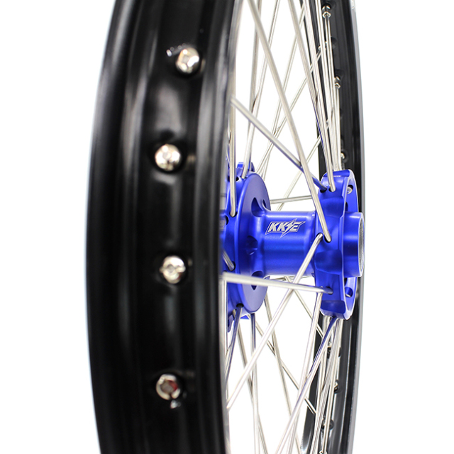 KKE 21/18  Dirt Bike Enduro Wheels Set Fit YAMAHA WR250R 2008-2020 Blue Hub